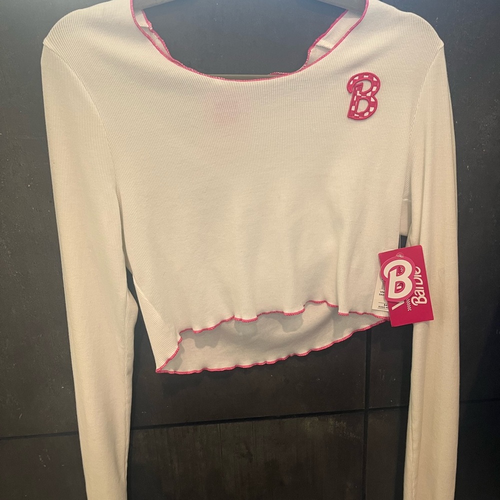 Vans Women's White and Pink Crop Top